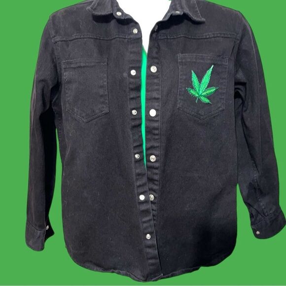 Cotton & Co. re vamped black jean jacket. - Picture 2 of 8